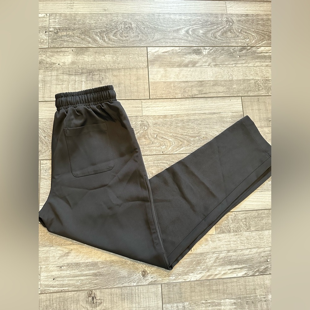Anthropology Avec Les Filles Black Drawstring Pants Size XS Straight Leg